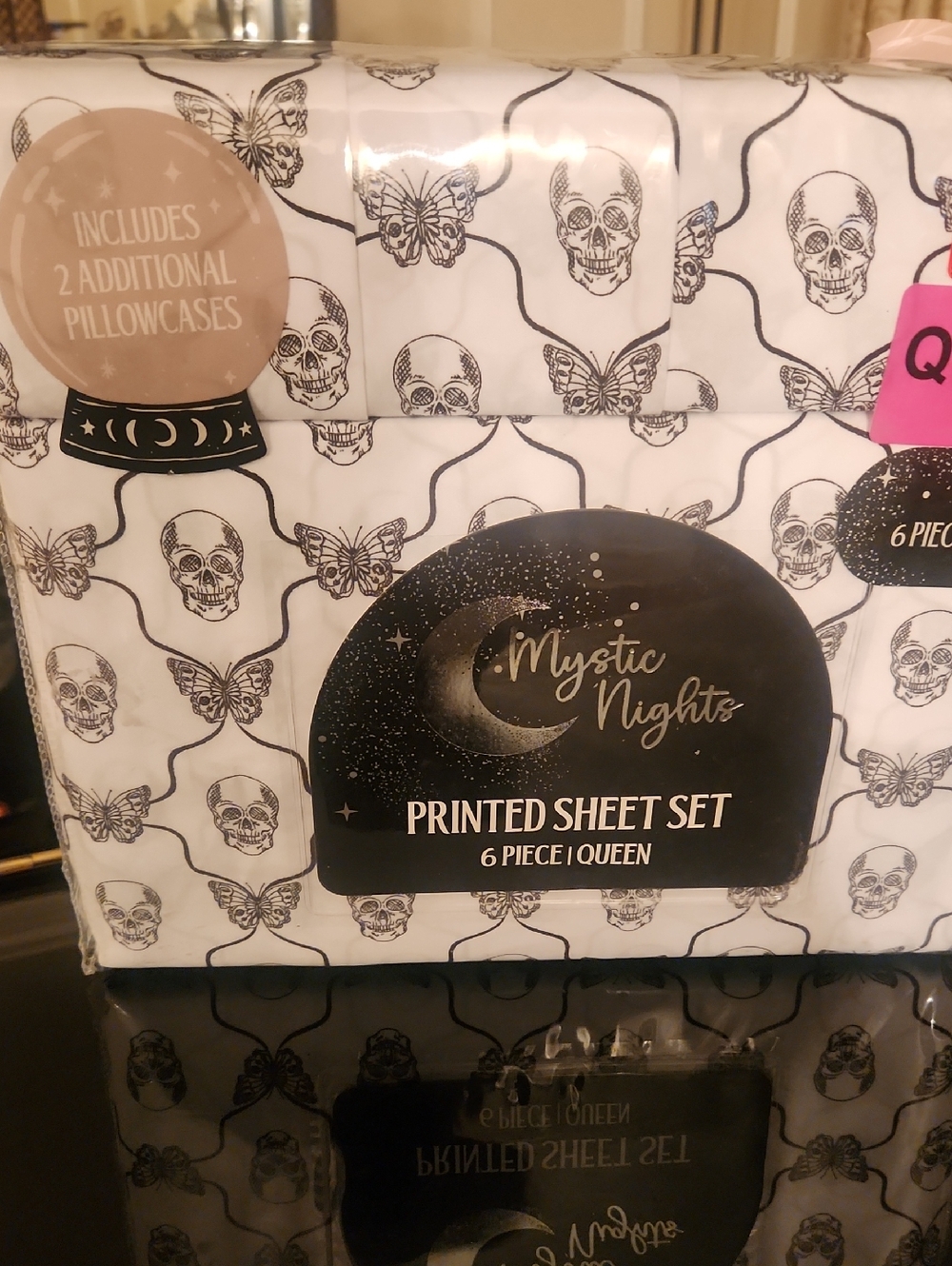 Mystic Nights BUTTERFLIES & SKULLS Printed Sheets Set.  NEW!